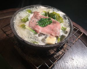佐賀牛とトロトロ白美茸のお鍋